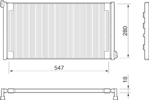 Magneti Marelli Airco condensor 350203152000