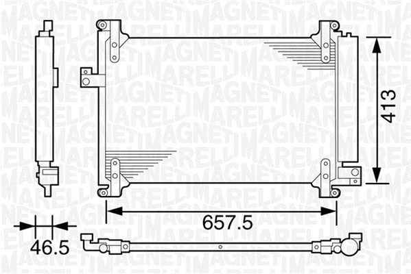 Magneti Marelli Airco condensor 350203161000