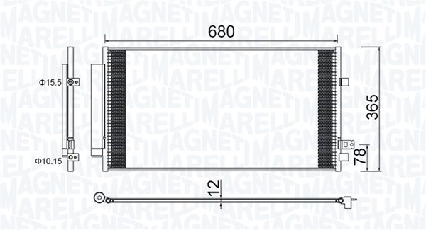Magneti Marelli Airco condensor 350203173000