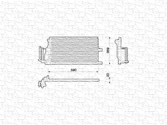 Magneti Marelli Airco condensor 350203210000