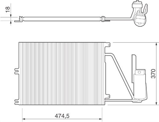 Magneti Marelli Airco condensor 350203220000