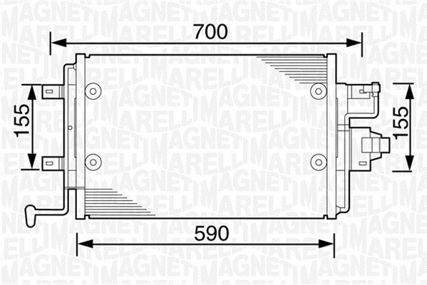 Magneti Marelli Airco condensor 350203238000