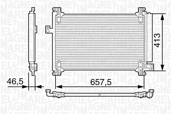 Magneti Marelli Airco condensor 350203242000