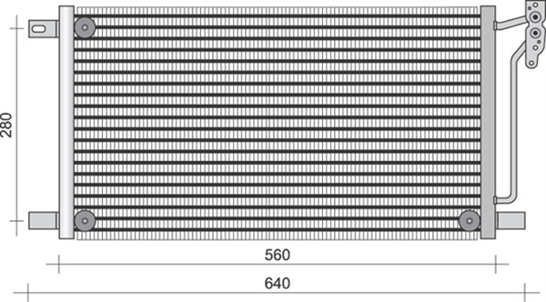 Magneti Marelli Airco condensor 350203280000