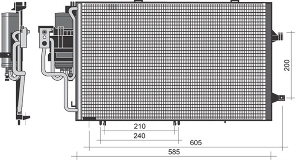 Magneti Marelli Airco condensor 350203351000