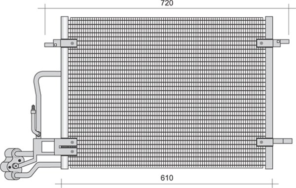 Magneti Marelli Airco condensor 350203368000