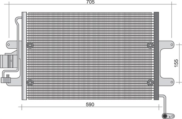 Magneti Marelli Airco condensor 350203435000