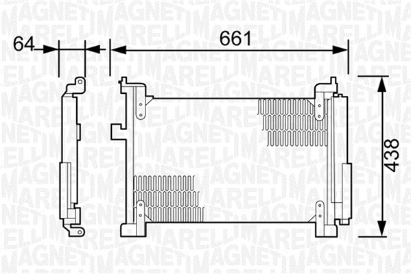 Magneti Marelli Airco condensor 350203498000