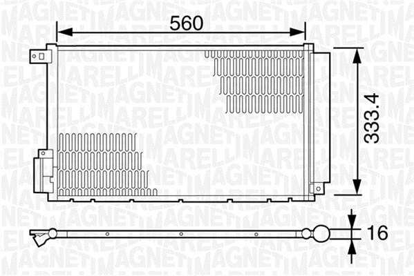 Magneti Marelli Airco condensor 350203620000