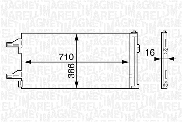 Magneti Marelli Airco condensor 350203622000