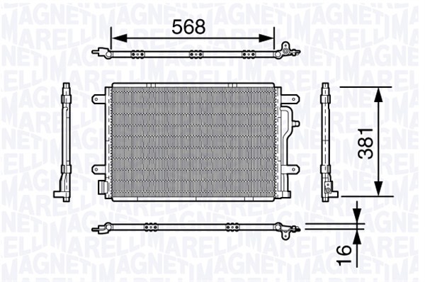 Magneti Marelli Airco condensor 350203640000