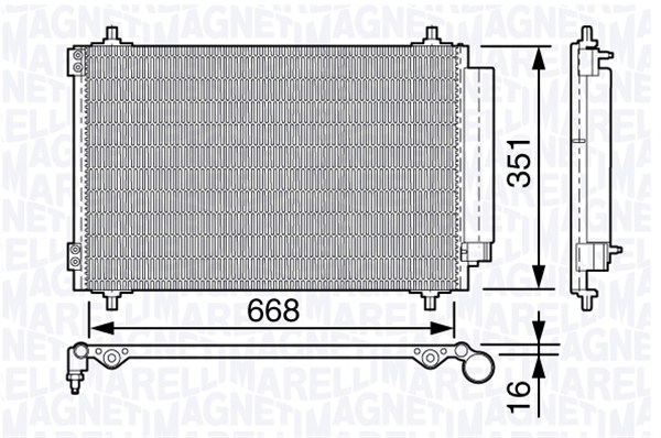 Magneti Marelli Airco condensor 350203650000