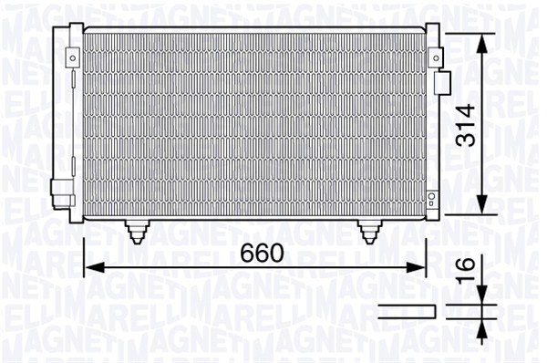 Magneti Marelli Airco condensor 350203657000