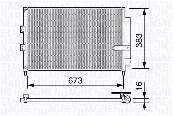 Magneti Marelli Airco condensor 350203660000