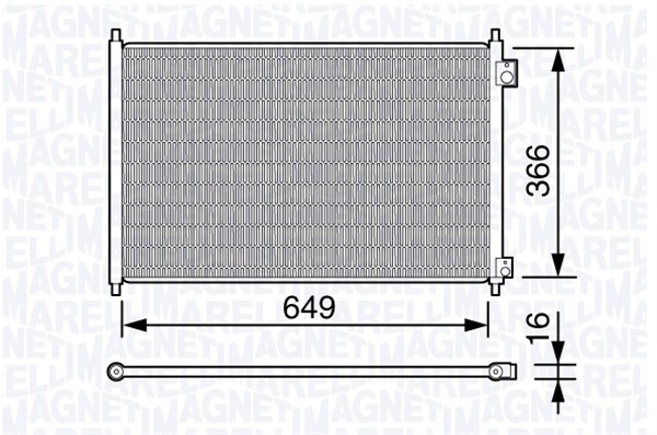 Magneti Marelli Airco condensor 350203663000