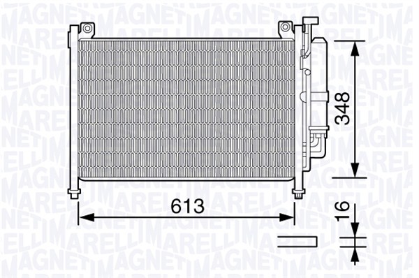 Magneti Marelli Airco condensor 350203666000