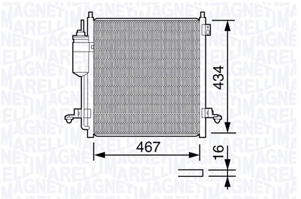 Magneti Marelli Airco condensor 350203668000