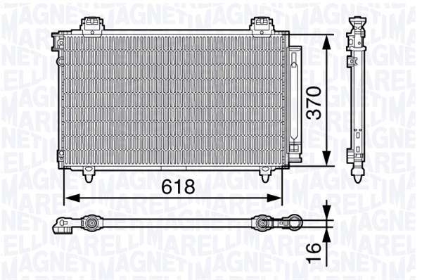 Magneti Marelli Airco condensor 350203679000