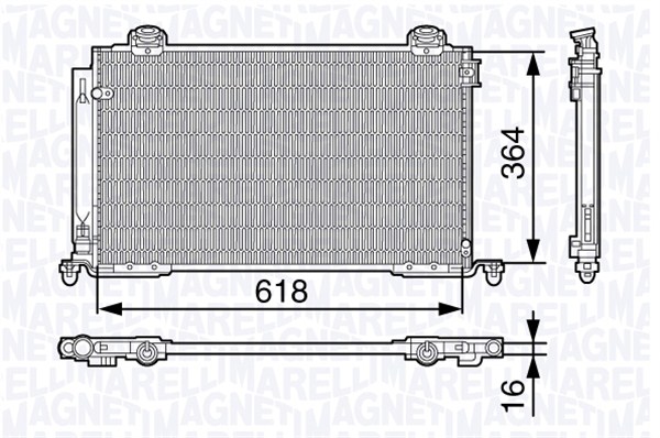 Magneti Marelli Airco condensor 350203681000