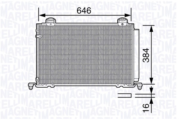 Magneti Marelli Airco condensor 350203688000