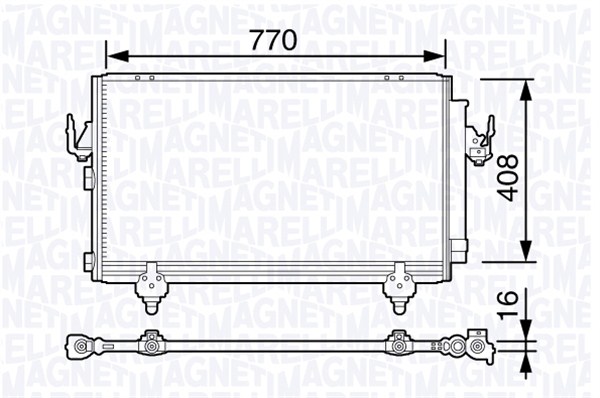 Magneti Marelli Airco condensor 350203691000