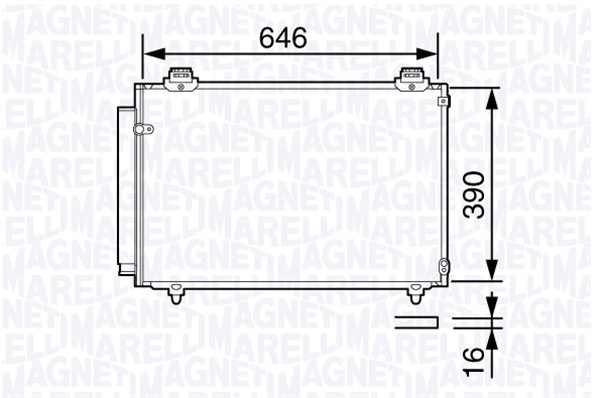 Magneti Marelli Airco condensor 350203692000