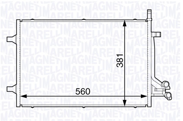 Magneti Marelli Airco condensor 350203729000