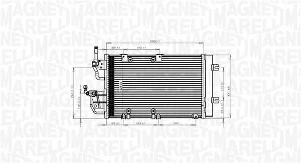 Magneti Marelli Airco condensor 350203771000