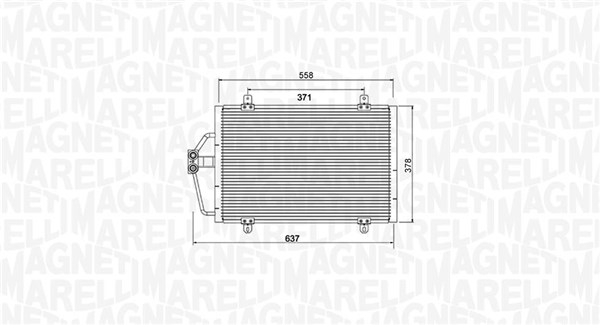 Magneti Marelli Airco condensor 350203784000