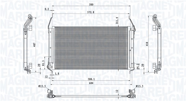 Magneti Marelli Airco condensor 350203801000