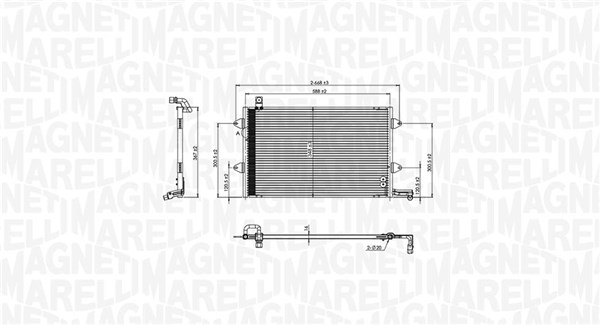 Magneti Marelli Airco condensor 350203840000