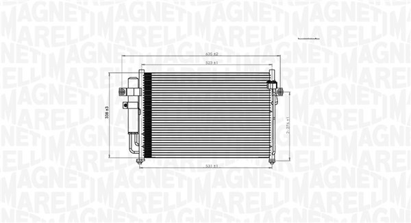 Magneti Marelli Airco condensor 350203846000