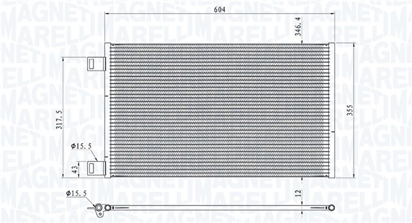 Magneti Marelli Airco condensor 350203860000