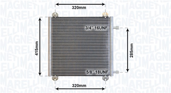 Magneti Marelli Airco condensor 350203866000