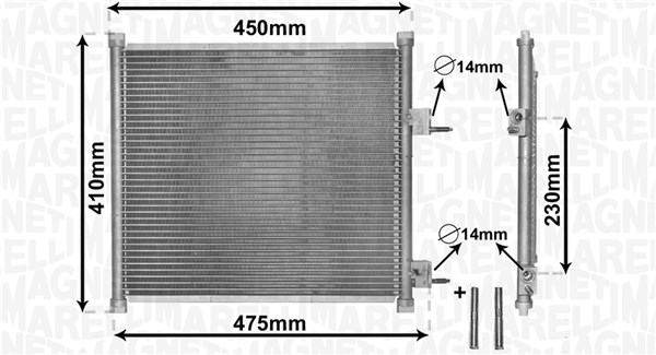 Magneti Marelli Airco condensor 350203869000