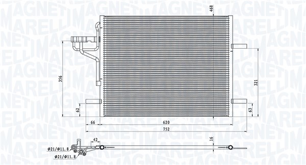 Magneti Marelli Airco condensor 350203876000