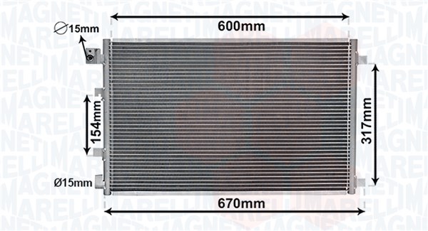 Magneti Marelli Airco condensor 350203879000