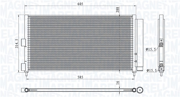 Magneti Marelli Airco condensor 350203881000