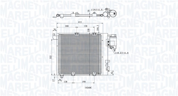 Magneti Marelli Airco condensor 350203885000