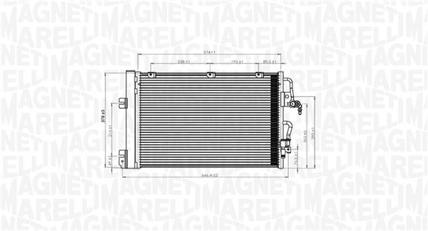 Magneti Marelli Airco condensor 350203900000
