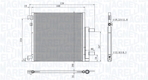 Magneti Marelli Airco condensor 350203908000