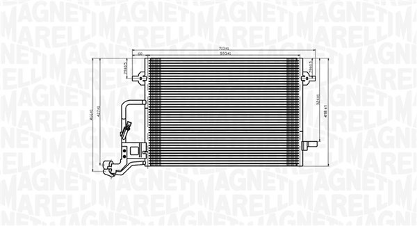 Magneti Marelli Airco condensor 350203909000