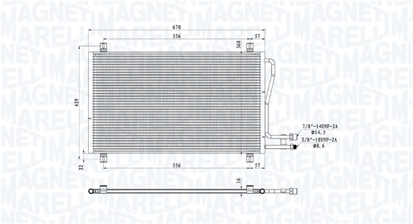 Magneti Marelli Airco condensor 350203913000