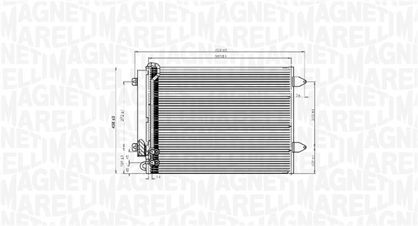 Magneti Marelli Airco condensor 350203919000