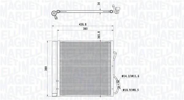 Magneti Marelli Airco condensor 350203921000