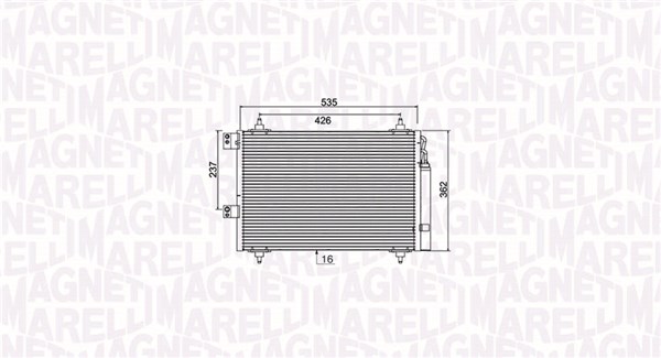 Magneti Marelli Airco condensor 350203936000