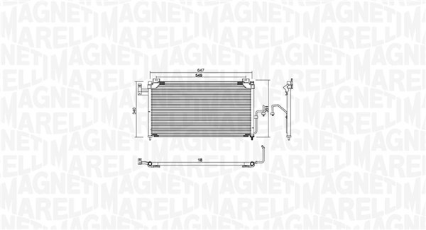 Magneti Marelli Airco condensor 350203939000