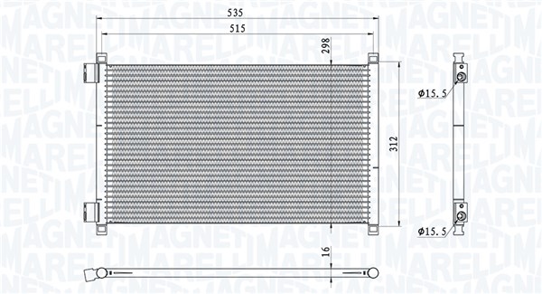 Magneti Marelli Airco condensor 350203944000