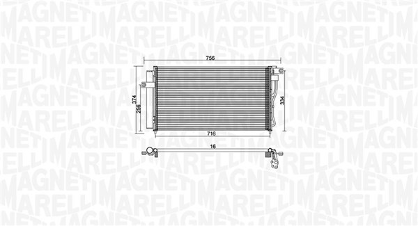 Magneti Marelli Airco condensor 350203953000