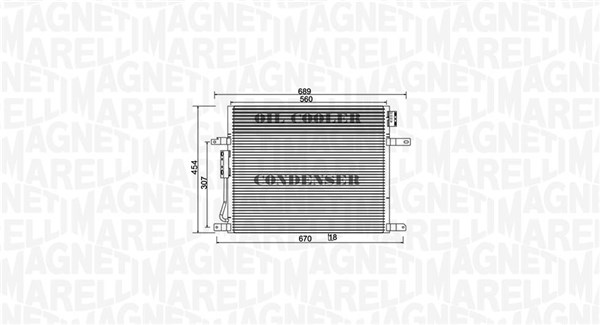 Magneti Marelli Airco condensor 350203967000